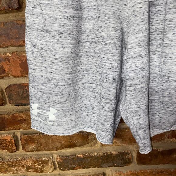 Under Armour Gray Rival French Terry Cloth Sweat Shorts Men's Size Small - Picture 4 of 6